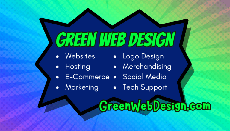 Green Web Design Business Card Back 1 1 768x439